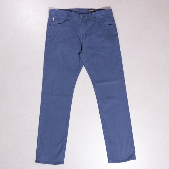 AG Adriano Goldschmied Everett Slim Straight Blue Pants Jeans Men's 36x33 Italy - Picture 1 of 7